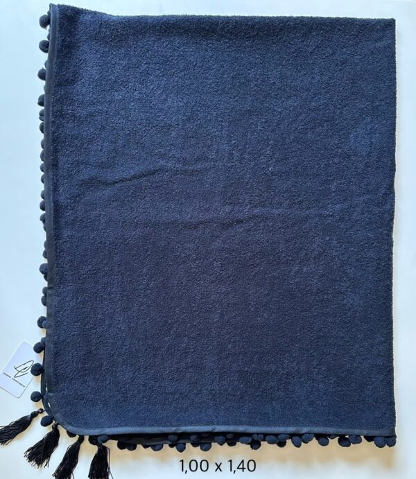 Canga Toalha Hexágono Preta - Imagem 3