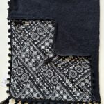 Canga Toalha Hexágono Preta