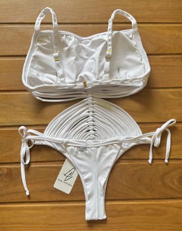 Maiô Macramê Patrícia Branco - Imagem 2