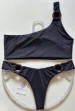 Conjunto Ombro Só Argolas Mad Preto