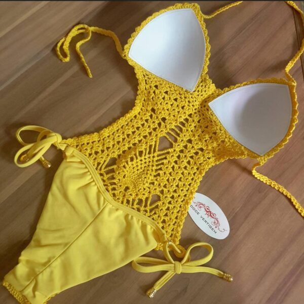 Maiô Crochê Amarelo - Imagem 2