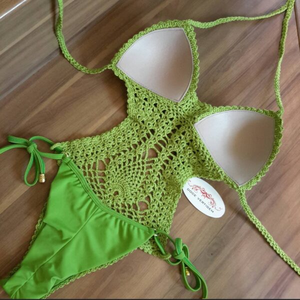 Maiô Crochê Verde Limão - Imagem 2