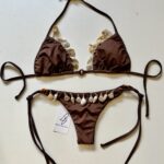 Biquíni Conchas Semi Fio Chocolate