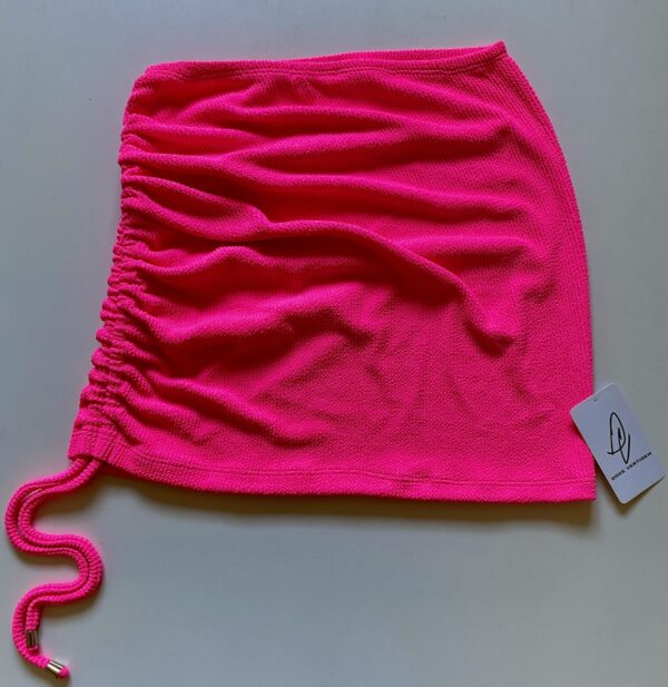 Saia Drapê Texturizado Pink - Imagem 2